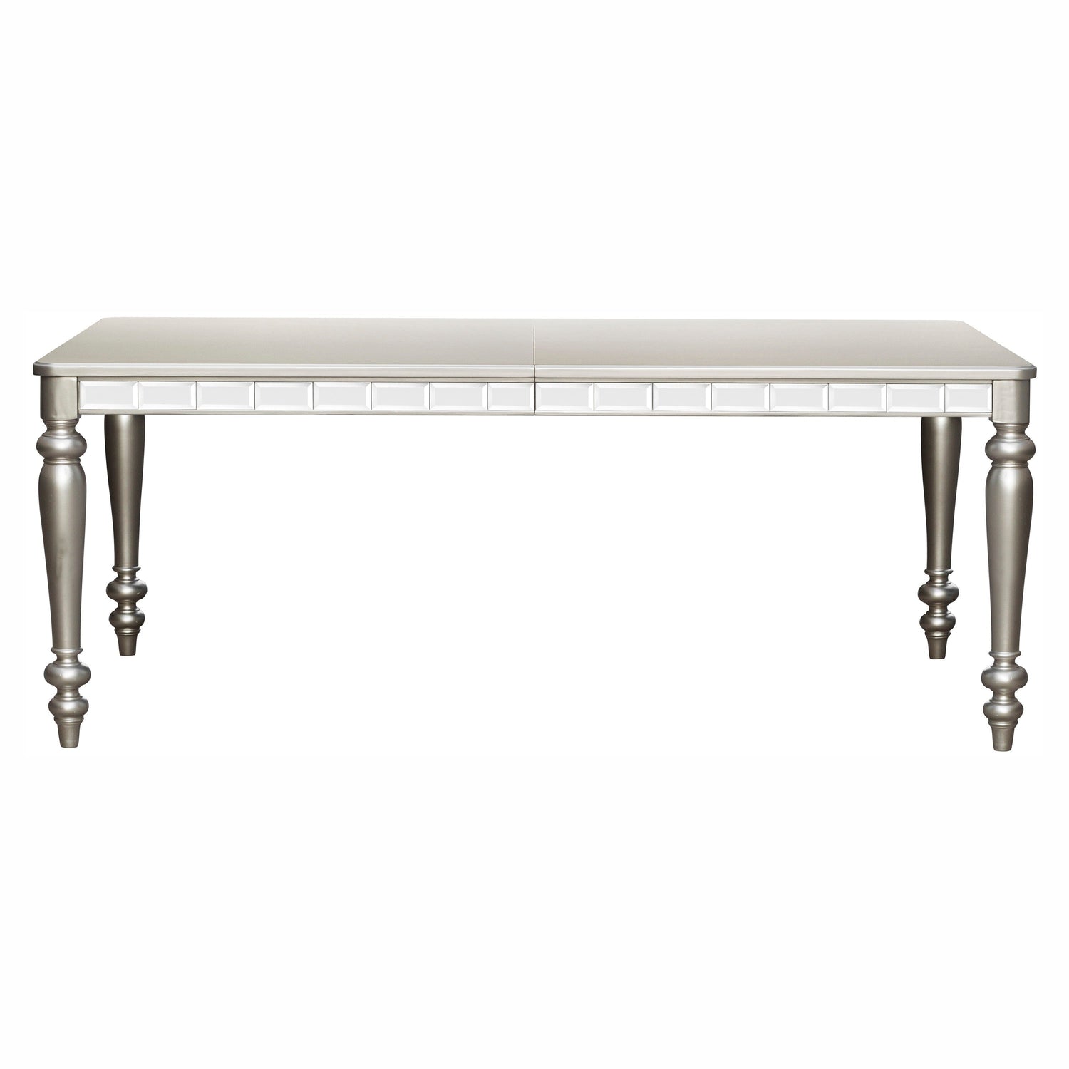 Orsina Silver Mirrored Extendable Dining Table - 5477N-96 - Bien Home Furniture & Electronics