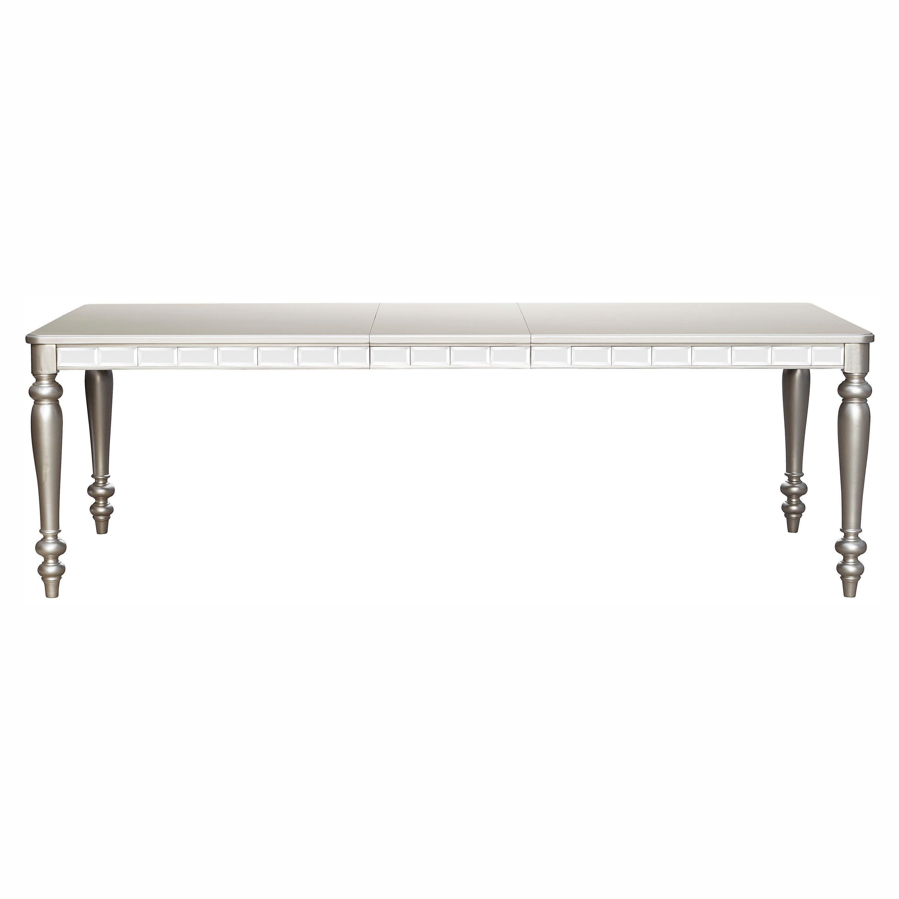 Orsina Silver Mirrored Extendable Dining Table - 5477N-96 - Bien Home Furniture & Electronics
