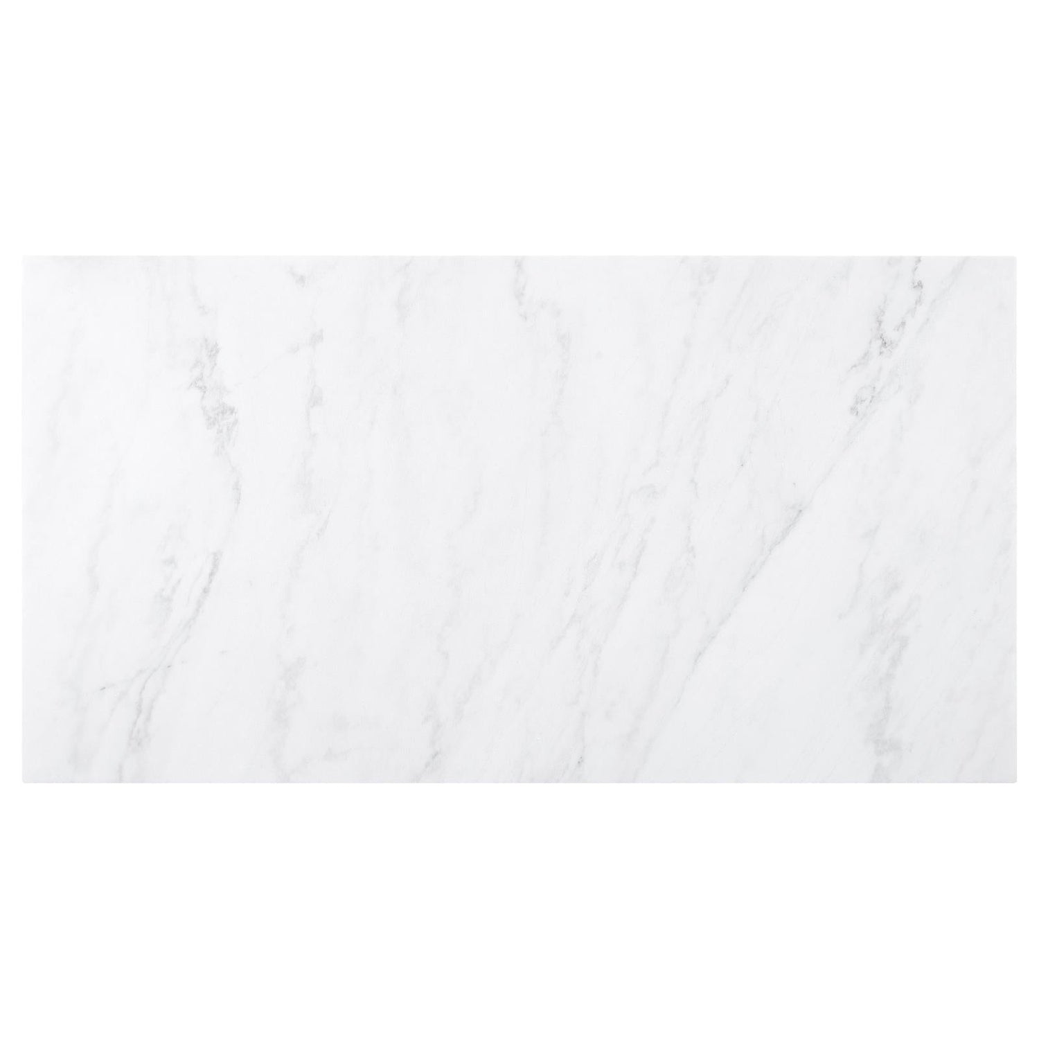 Osborne Espresso/White Trestle Base Marble Top Dining Table - 115511 - Bien Home Furniture & Electronics