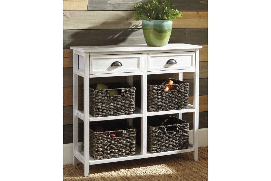 Oslember White Sofa/Console Table - A4000139 - Bien Home Furniture &amp; Electronics
