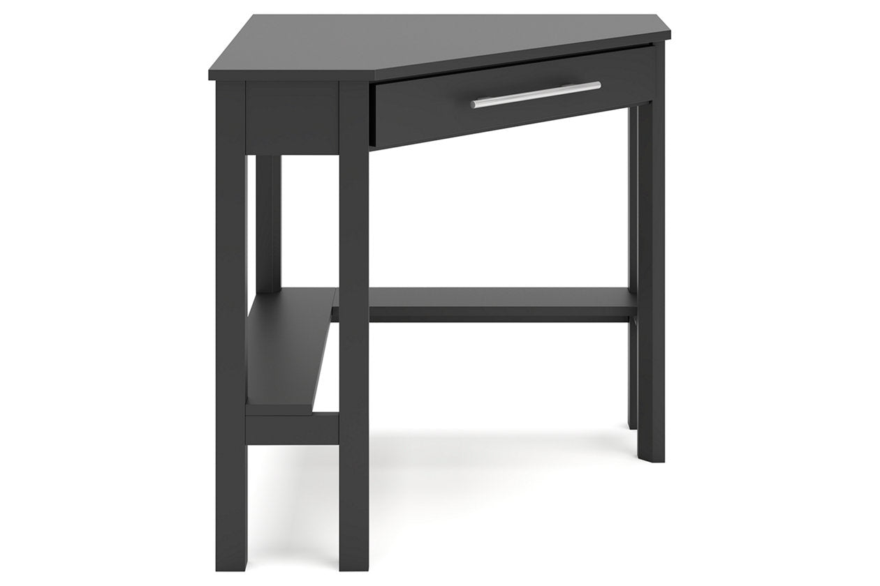 Otaska Black Home Office Corner Desk - H206-22 - Bien Home Furniture &amp; Electronics