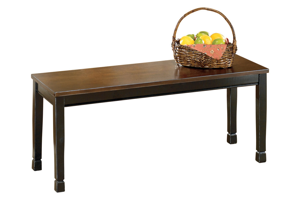 Owingsville Black/Brown Dining Bench - D580-00 - Bien Home Furniture &amp; Electronics