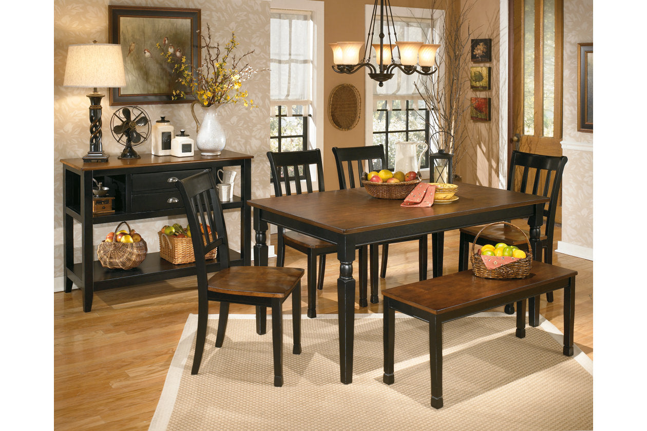 Owingsville Black/Brown Dining Bench - D580-00 - Bien Home Furniture & Electronics