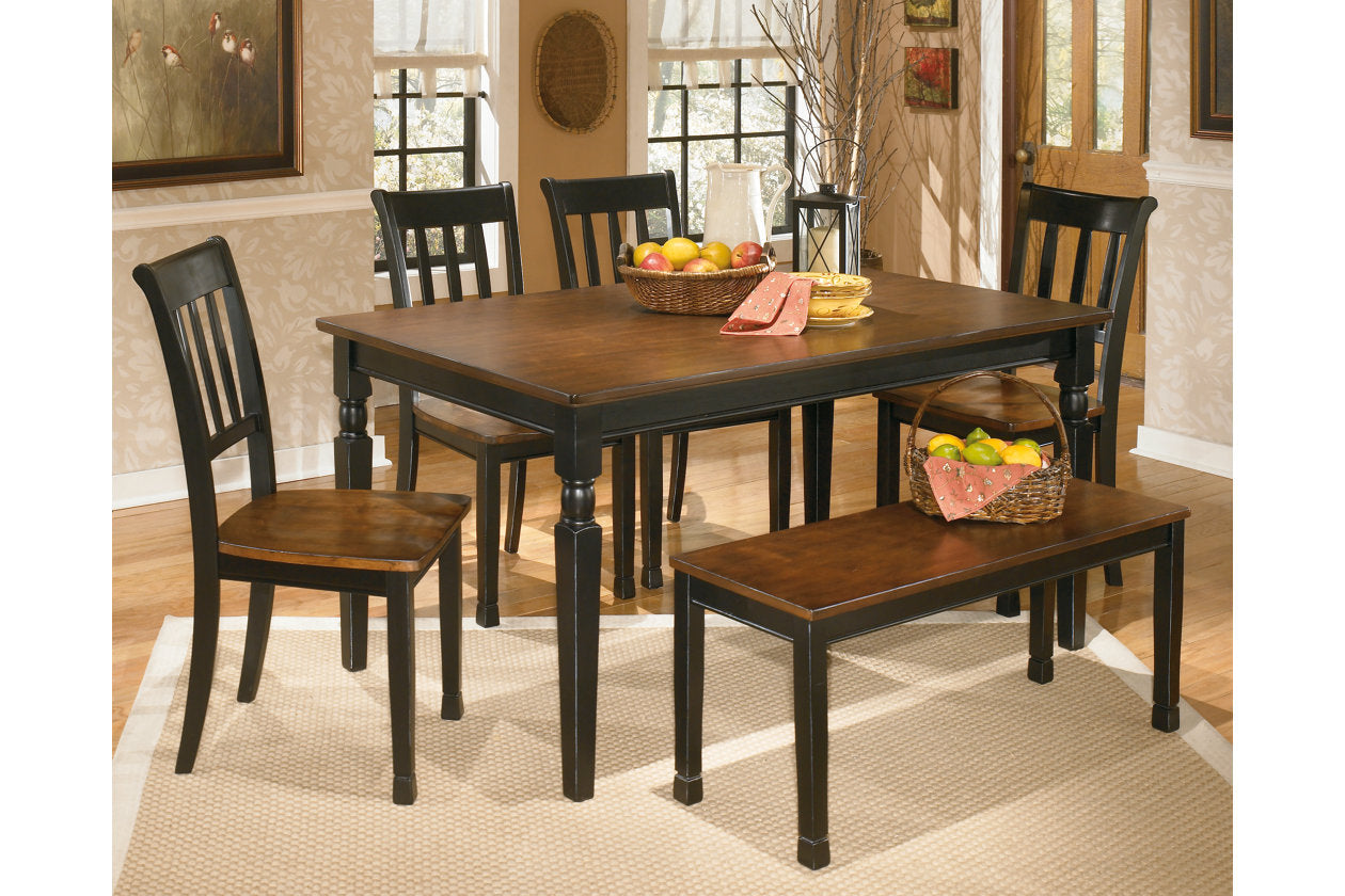Owingsville Black/Brown Dining Chair, Set of 2 - D580-02 - Bien Home Furniture &amp; Electronics