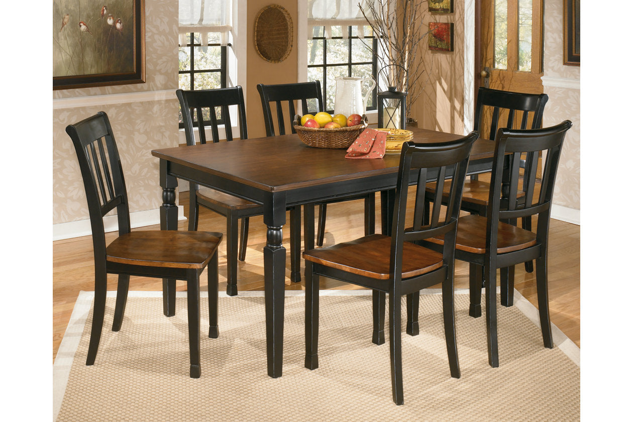 Owingsville Black/Brown Dining Chair, Set of 2 - D580-02 - Bien Home Furniture & Electronics