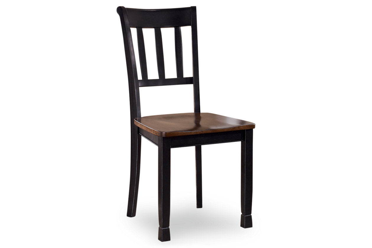 Owingsville Black/Brown Dining Chair, Set of 2 - D580-02 - Bien Home Furniture & Electronics