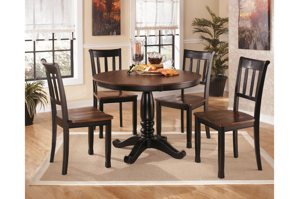 Owingsville Black/Brown Dining Chair, Set of 2 - D580-02 - Bien Home Furniture & Electronics