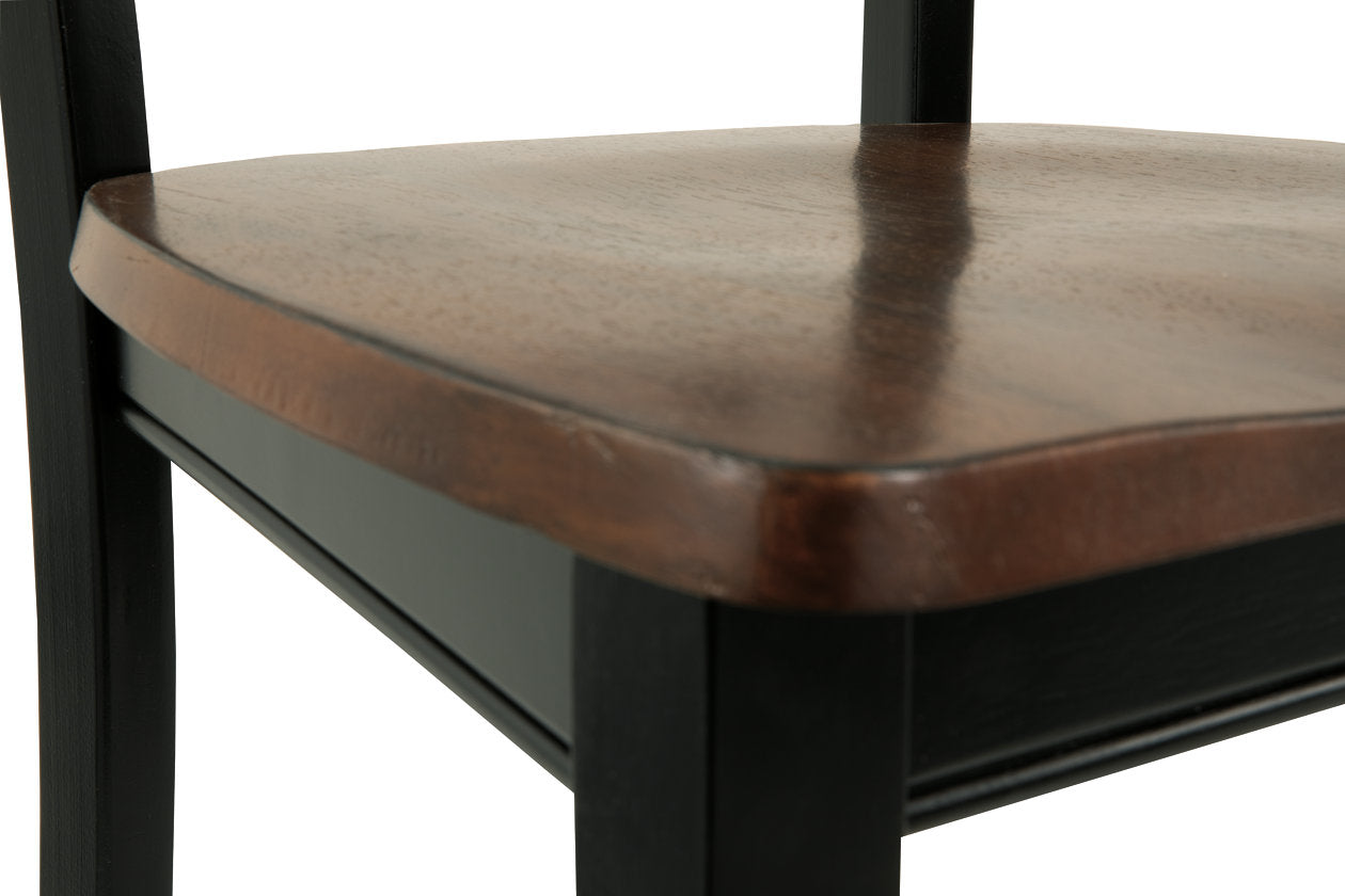Owingsville Black/Brown Dining Chair, Set of 2 - D580-02 - Bien Home Furniture & Electronics