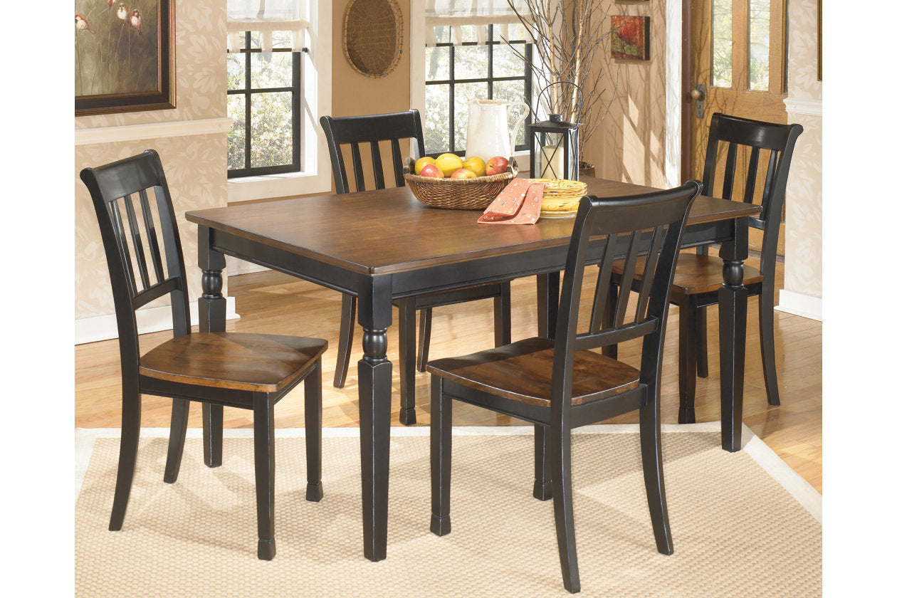 Owingsville Black/Brown Dining Table - D580-25 - Bien Home Furniture & Electronics