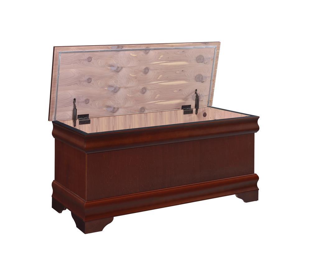 Pablo Warm Brown Rectangular Cedar Chest - 900022 - Bien Home Furniture & Electronics