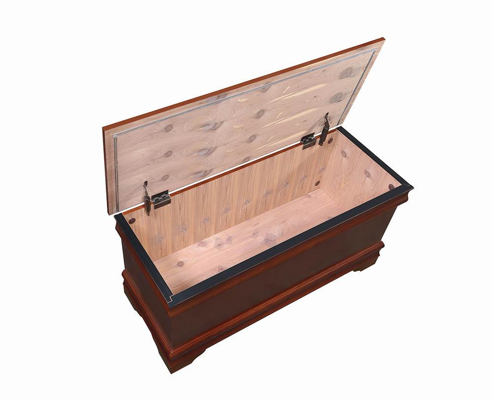 Pablo Warm Brown Rectangular Cedar Chest - 900022 - Bien Home Furniture & Electronics
