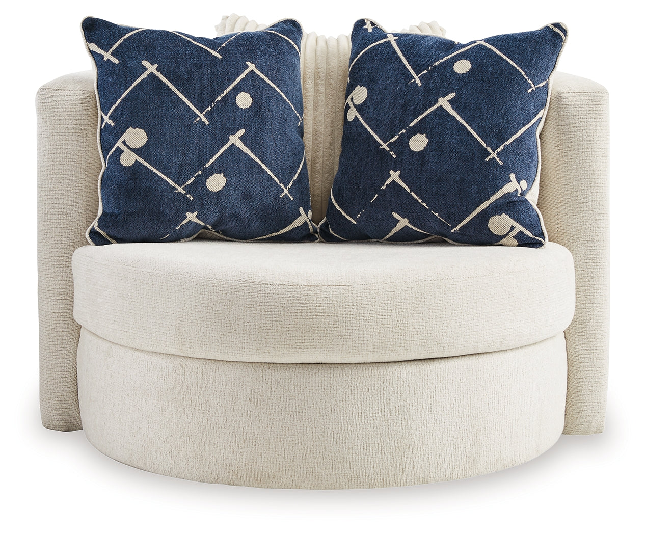 Padova Ivory Swivel Accent Chair - 3370644 - Bien Home Furniture & Electronics