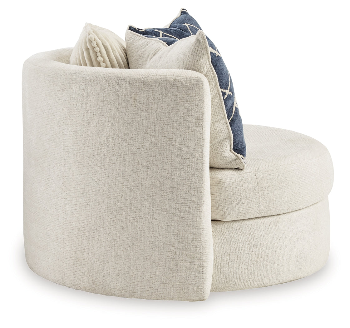Padova Ivory Swivel Accent Chair - 3370644 - Bien Home Furniture & Electronics