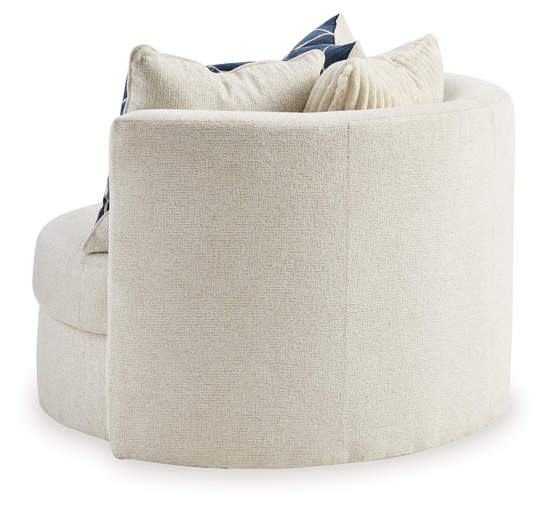 Padova Ivory Swivel Accent Chair - 3370644 - Bien Home Furniture & Electronics