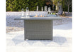 Palazzo Gray Outdoor Bar Table with Fire Pit - P520-665 - Bien Home Furniture & Electronics