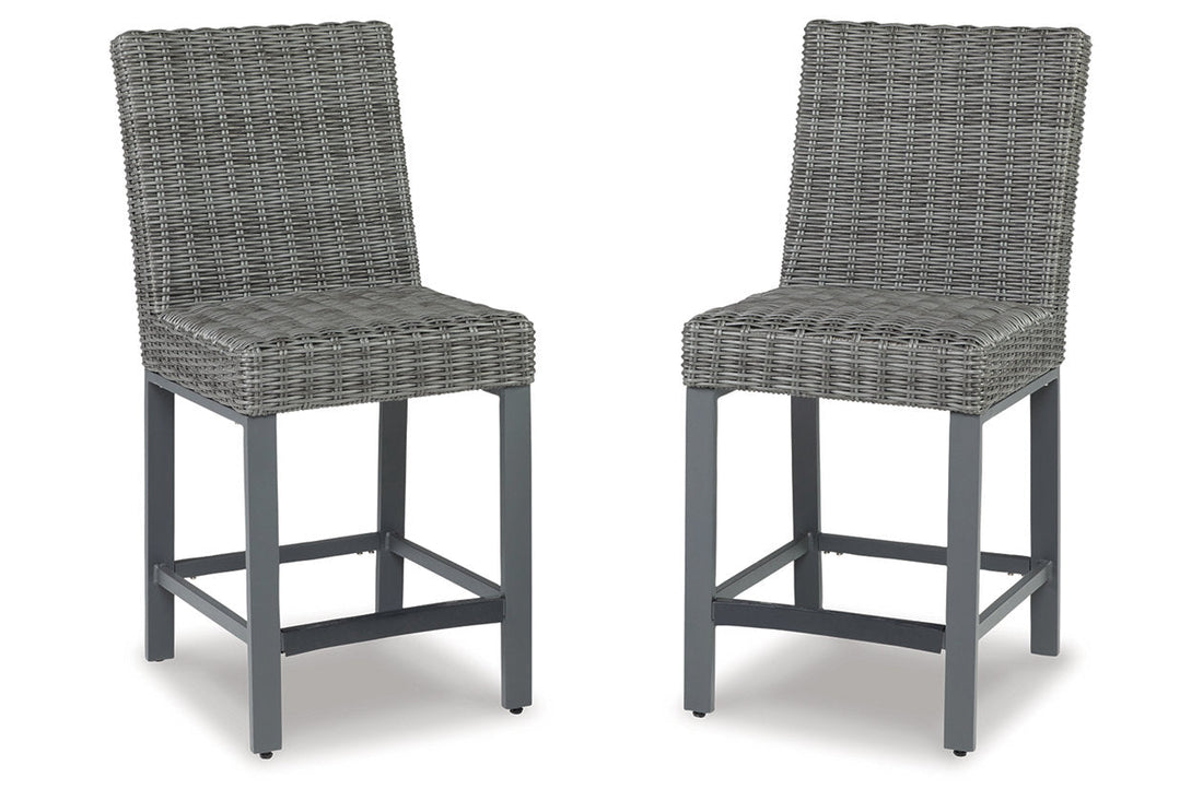 Palazzo Gray Outdoor Barstool, Set of 2 - P520-130 - Bien Home Furniture &amp; Electronics