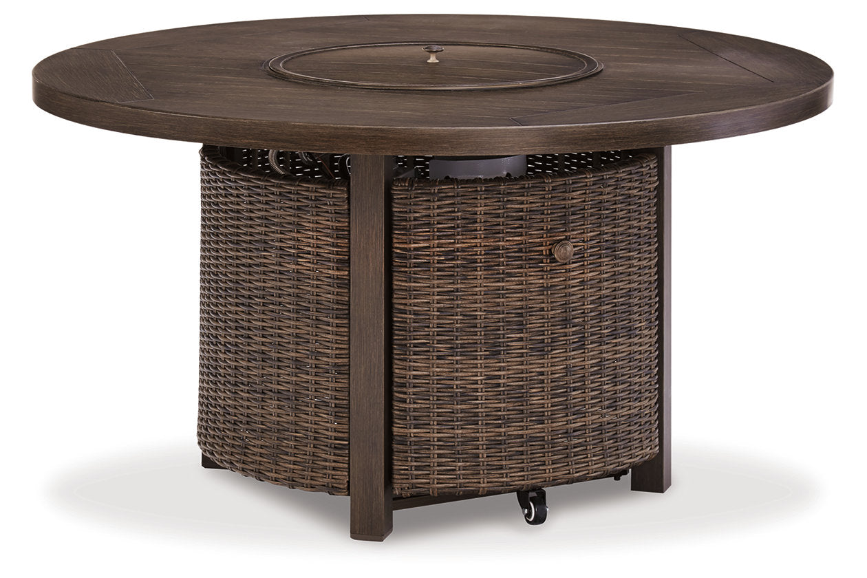Paradise Trail Medium Brown Fire Pit Table - P750-776 - Bien Home Furniture & Electronics