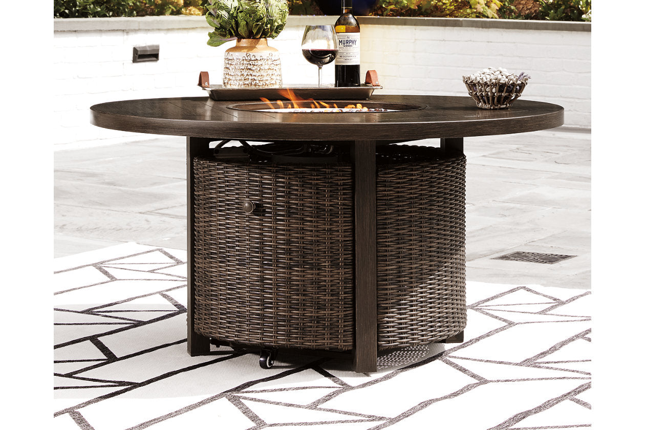 Paradise Trail Medium Brown Fire Pit Table - P750-776 - Bien Home Furniture & Electronics