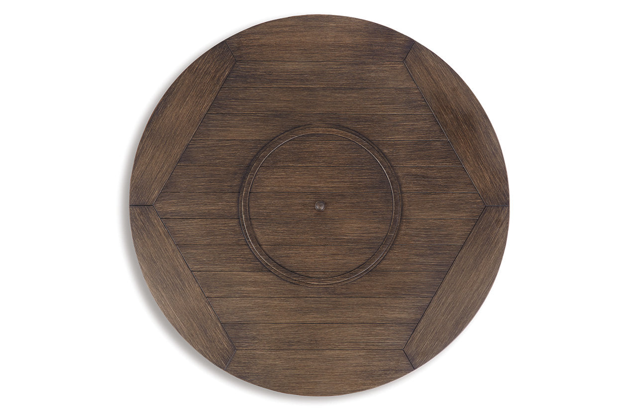 Paradise Trail Medium Brown Fire Pit Table - P750-776 - Bien Home Furniture & Electronics