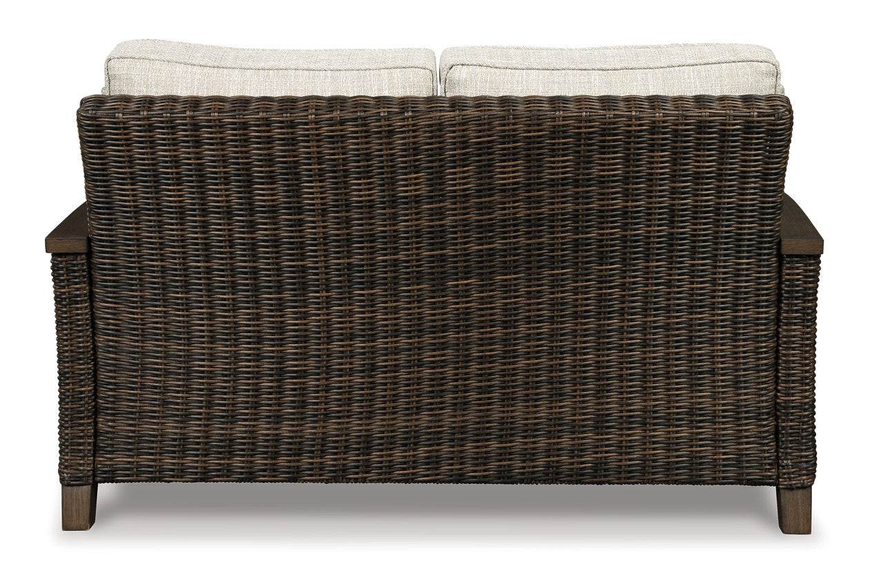 Paradise Trail Medium Brown Loveseat with Cushion - P750-835 - Bien Home Furniture & Electronics