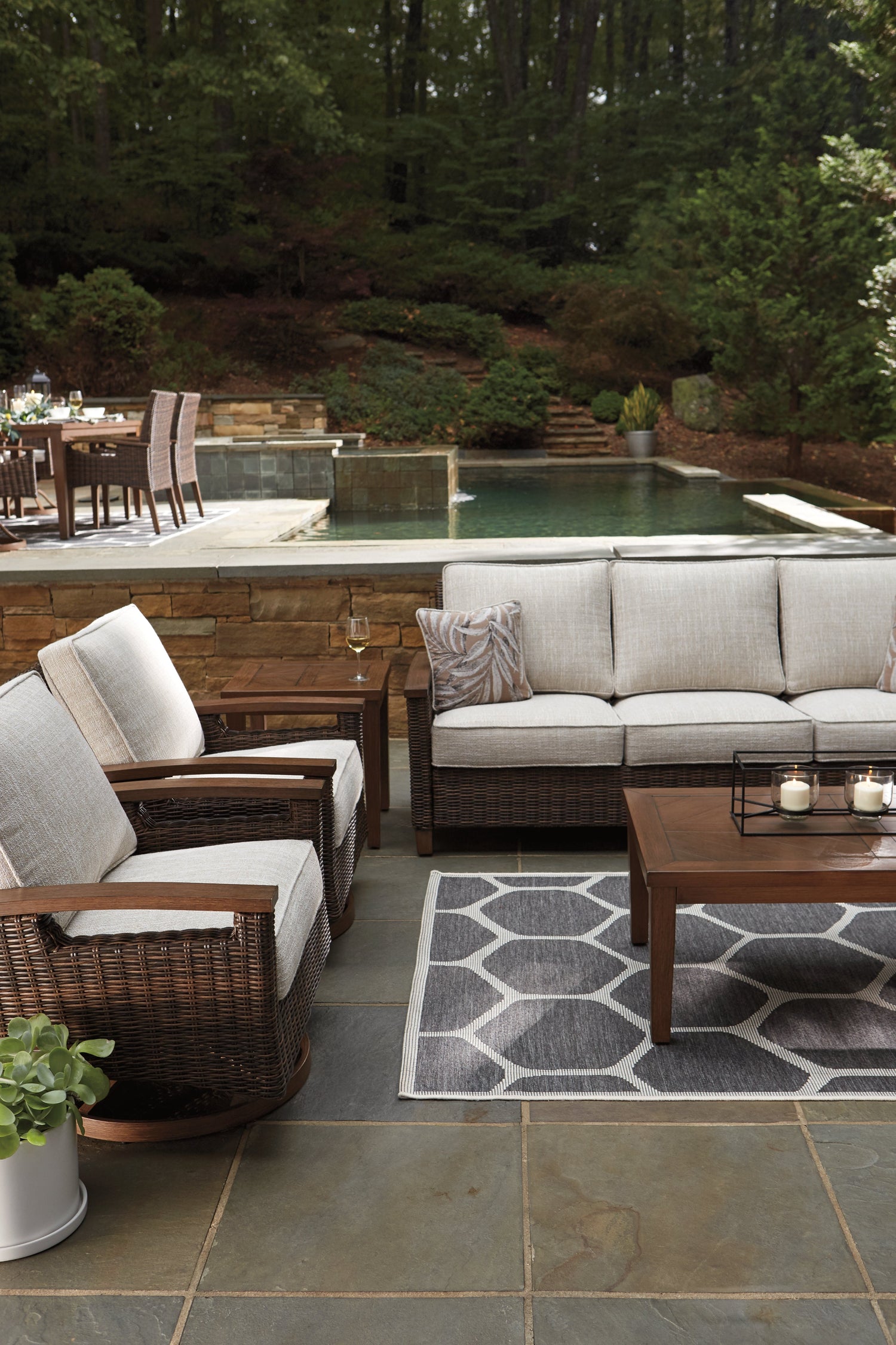 Paradise Trail Medium Brown Sofa with Cushion - P750-838 - Bien Home Furniture & Electronics