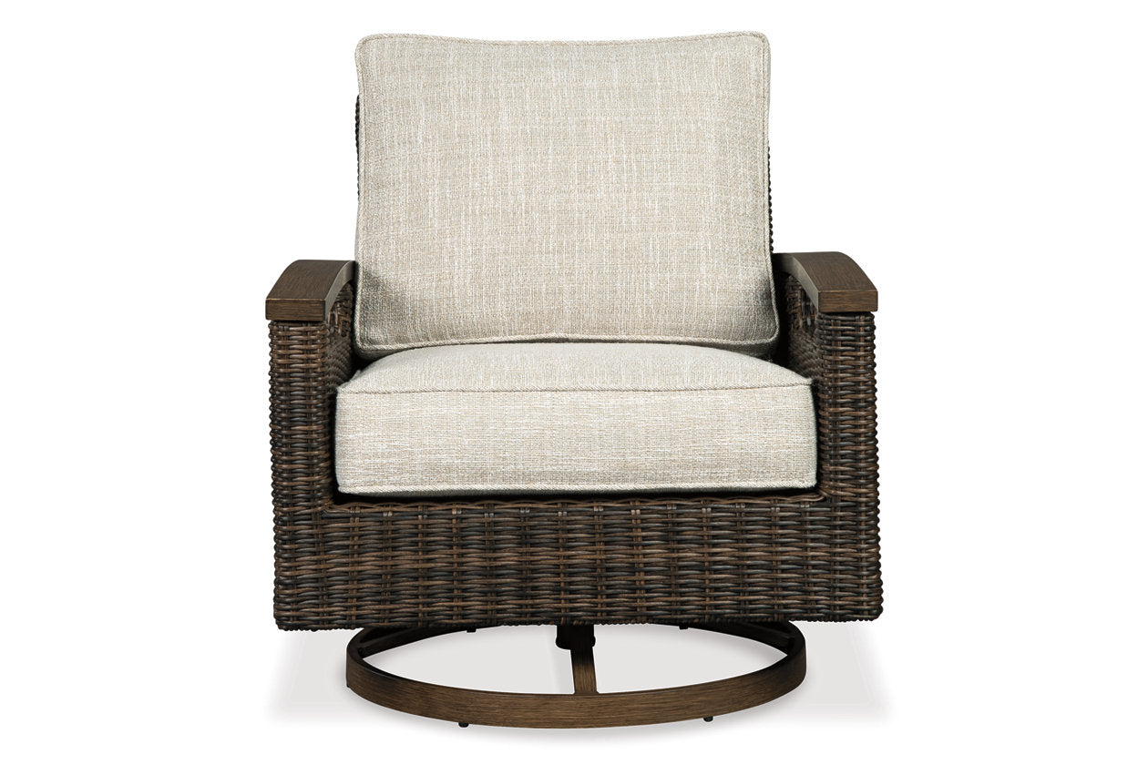 Paradise Trail Medium Brown Swivel Lounge Chair, Set of 2 - P750-821 - Bien Home Furniture & Electronics