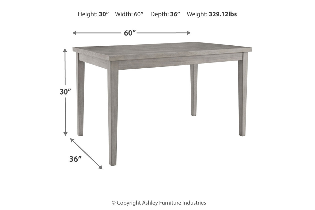 Parellen Gray Dining Table - D291-25 - Bien Home Furniture & Electronics