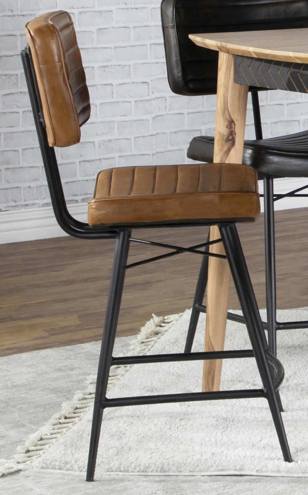Partridge Upholstered Counter Height Stools with Footrest, Set of 2 - 110649 - Bien Home Furniture & Electronics