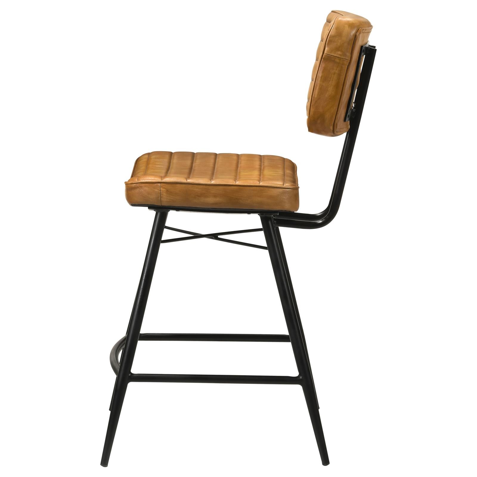 Partridge Upholstered Counter Height Stools with Footrest, Set of 2 - 110649 - Bien Home Furniture & Electronics
