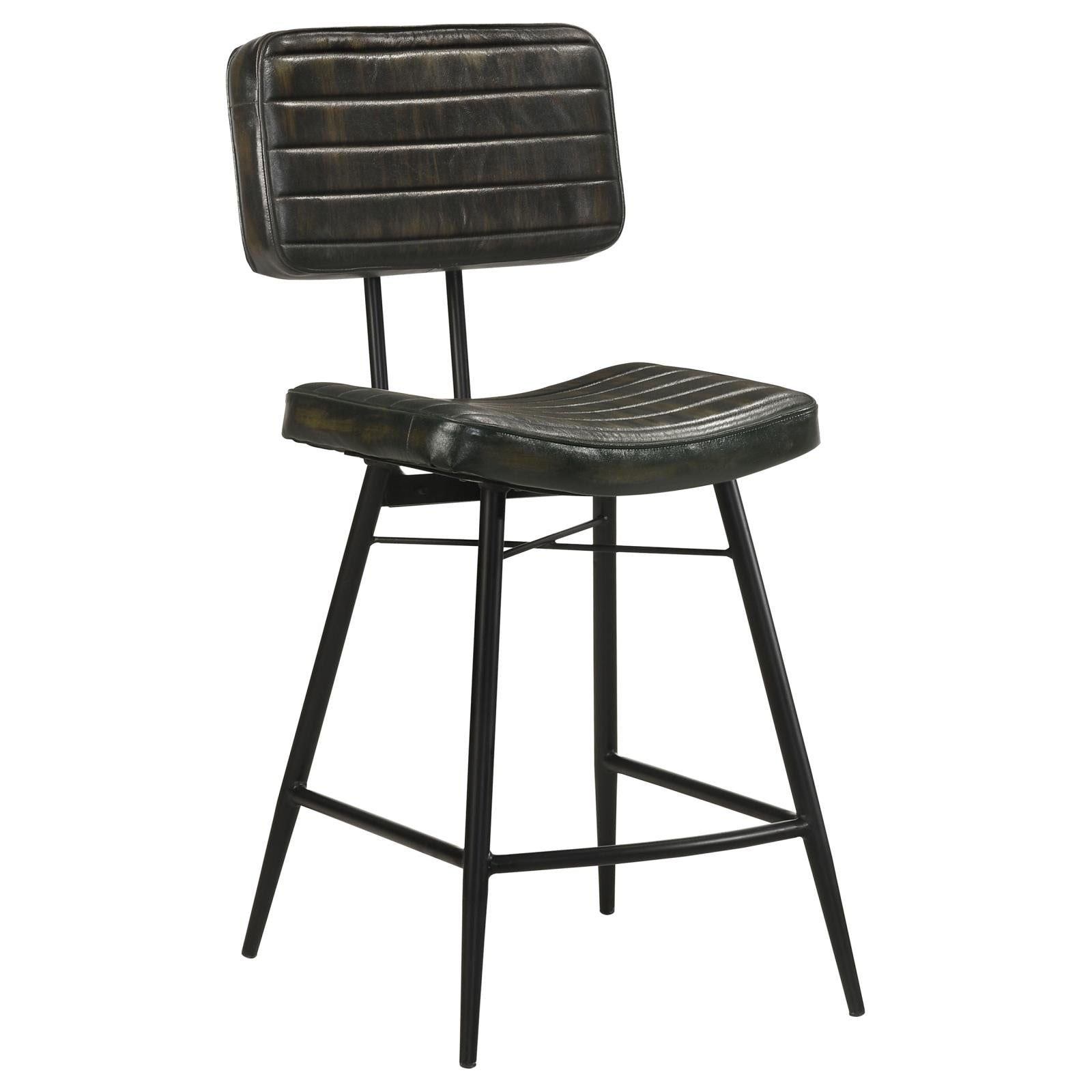 Partridge Upholstered Counter Height Stools with Footrest, Set of 2 - 110659 - Bien Home Furniture &amp; Electronics