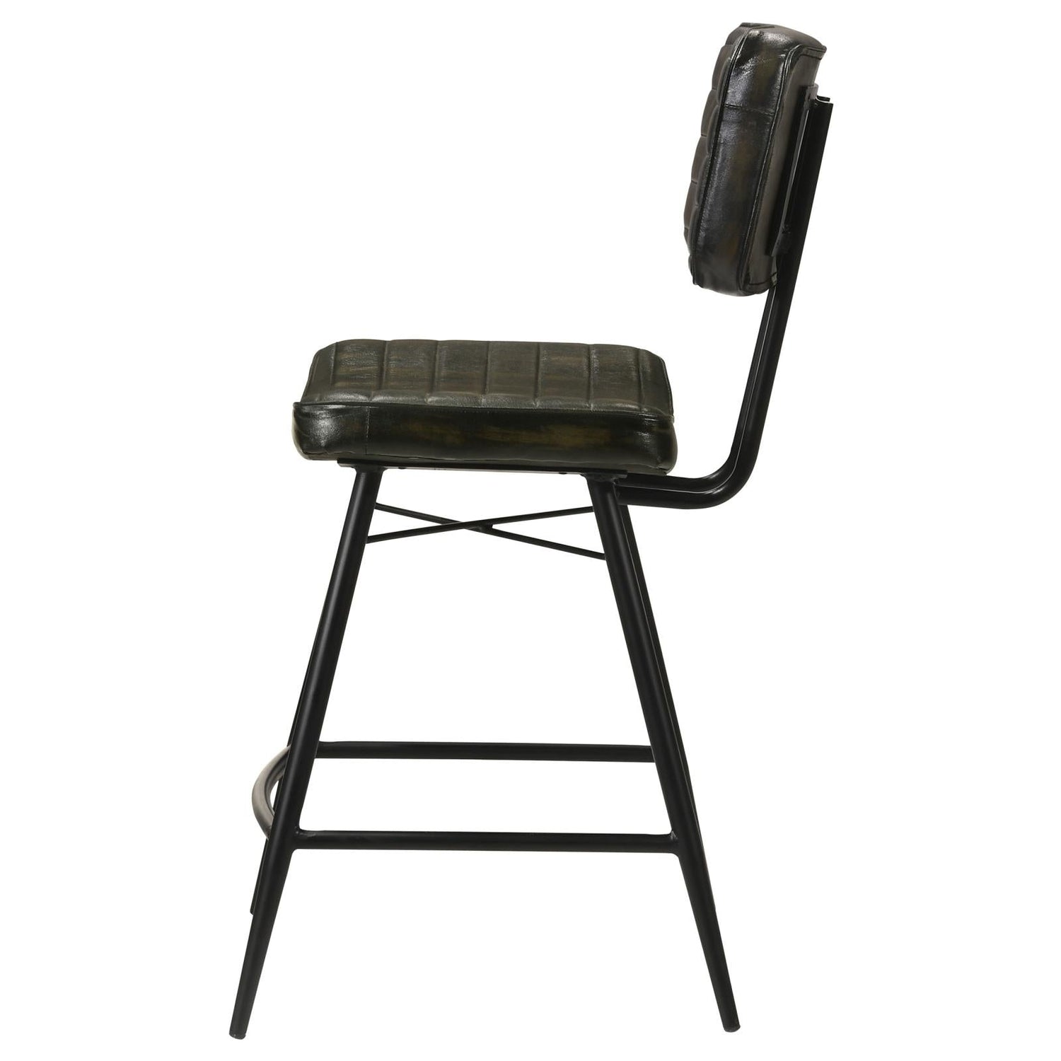 Partridge Upholstered Counter Height Stools with Footrest, Set of 2 - 110659 - Bien Home Furniture & Electronics