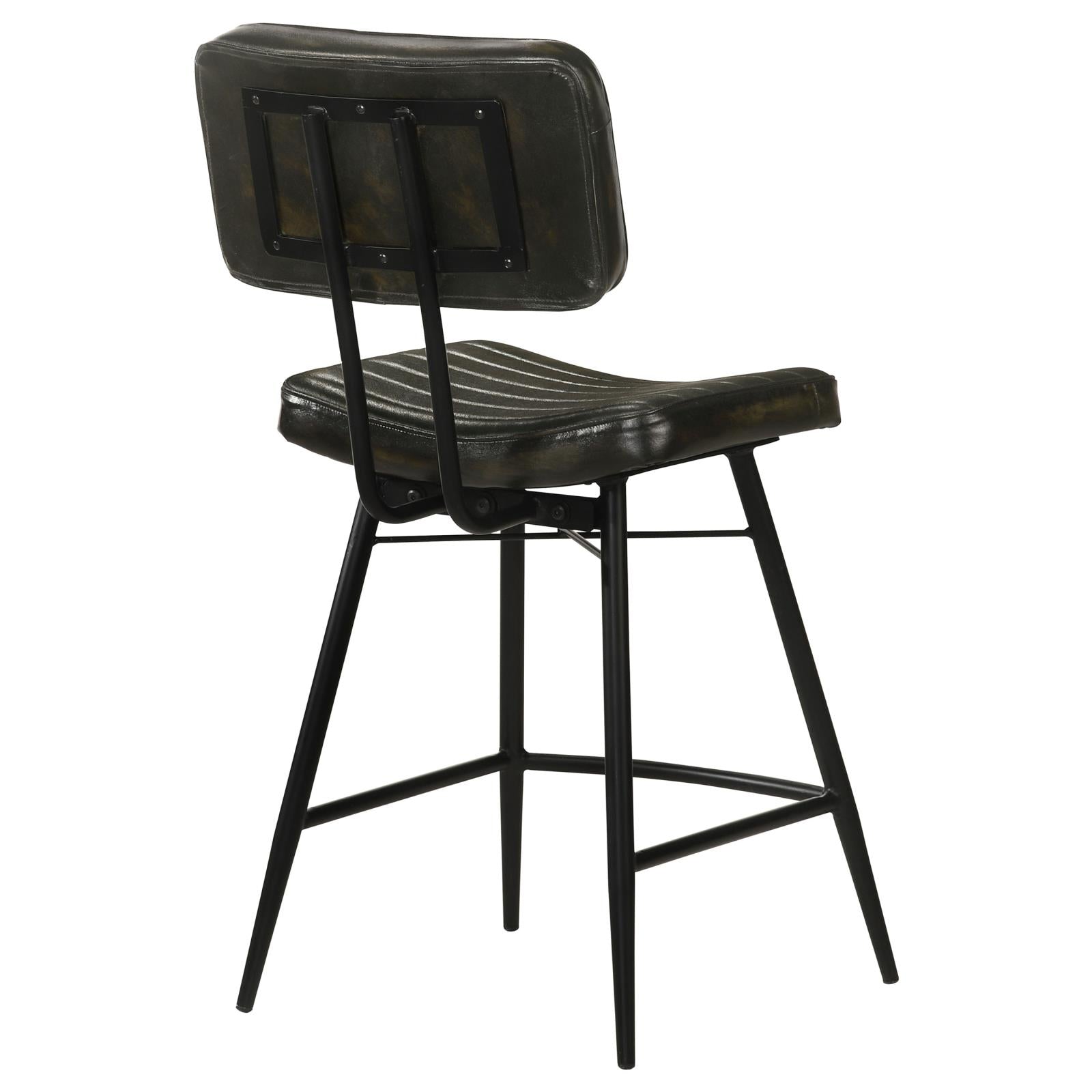 Partridge Upholstered Counter Height Stools with Footrest, Set of 2 - 110659 - Bien Home Furniture & Electronics
