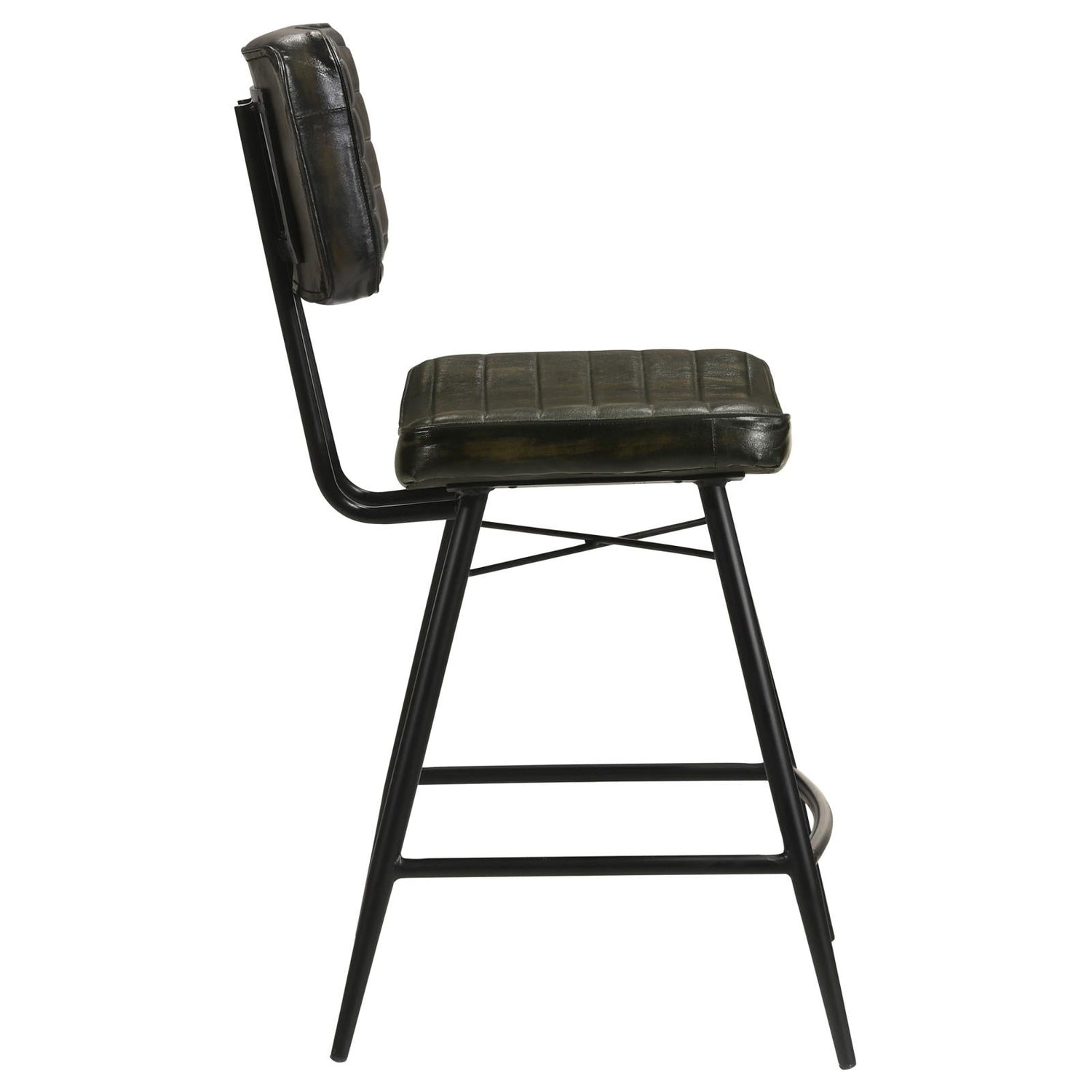 Partridge Upholstered Counter Height Stools with Footrest, Set of 2 - 110659 - Bien Home Furniture & Electronics