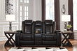 Party Time Midnight Power Reclining Loveseat with Console - 3700318 - Bien Home Furniture & Electronics