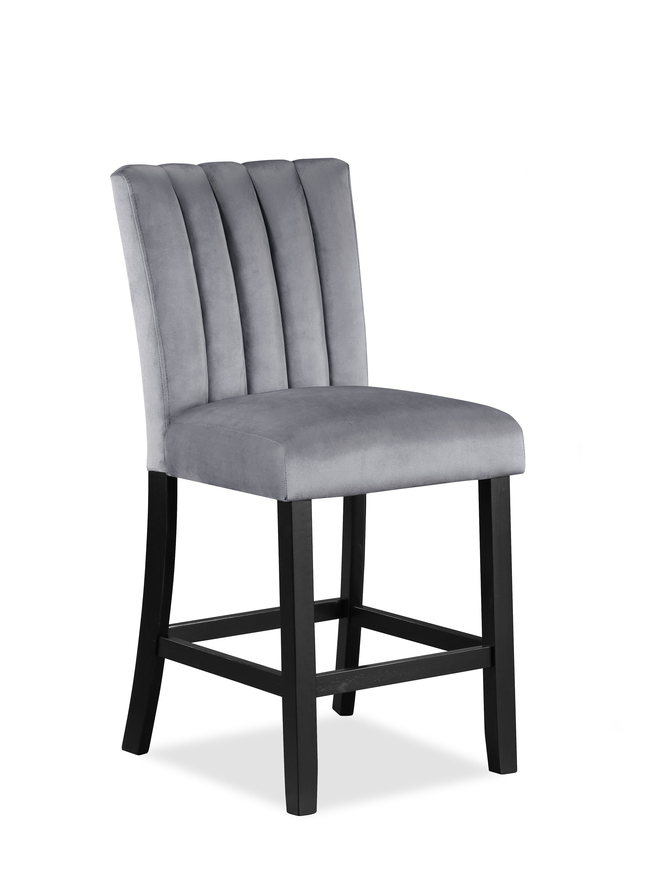 Pascal Black/Gray Square Counter Height Dining Set - SET | 2724T-4848 | 2724S-24(2) - Bien Home Furniture & Electronics