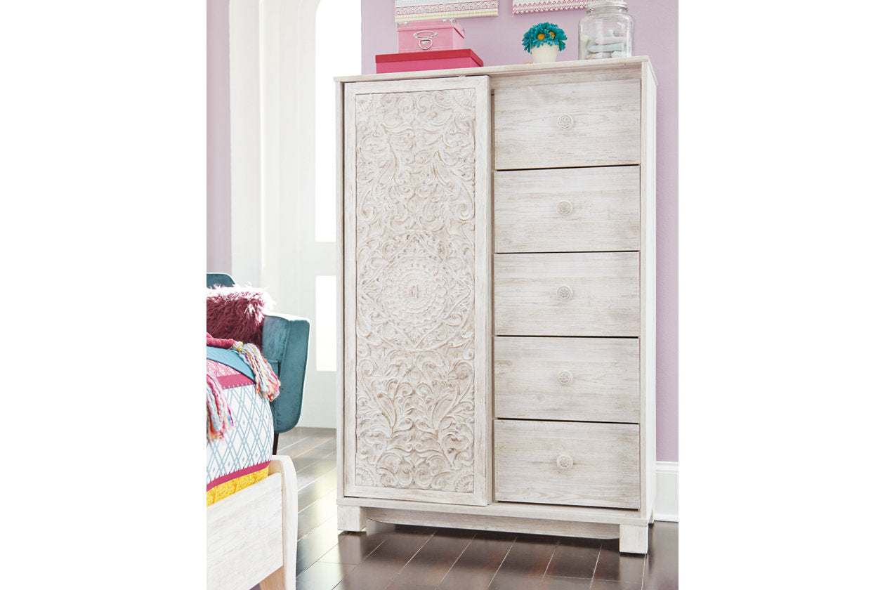 Paxberry Whitewash Dressing Chest - B181-48 - Bien Home Furniture & Electronics