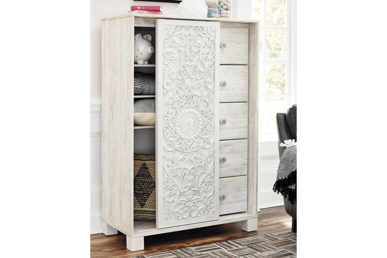 Paxberry Whitewash Dressing Chest - B181-48 - Bien Home Furniture & Electronics