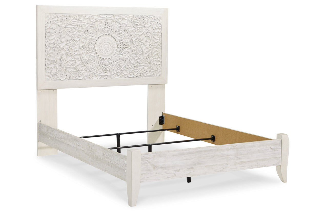 Paxberry Whitewash Full Panel Bed - SET | B181-84 | B181-87 - Bien Home Furniture & Electronics