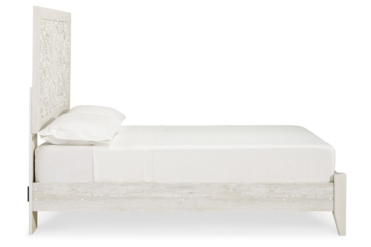 Paxberry Whitewash Full Panel Bed - SET | B181-84 | B181-87 - Bien Home Furniture & Electronics