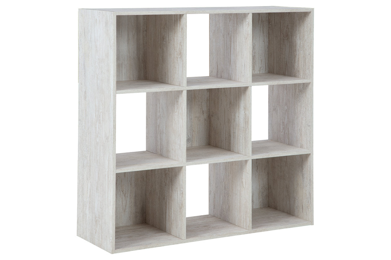 Paxberry Whitewash Nine Cube Organizer - EA1811-3X3 - Bien Home Furniture & Electronics