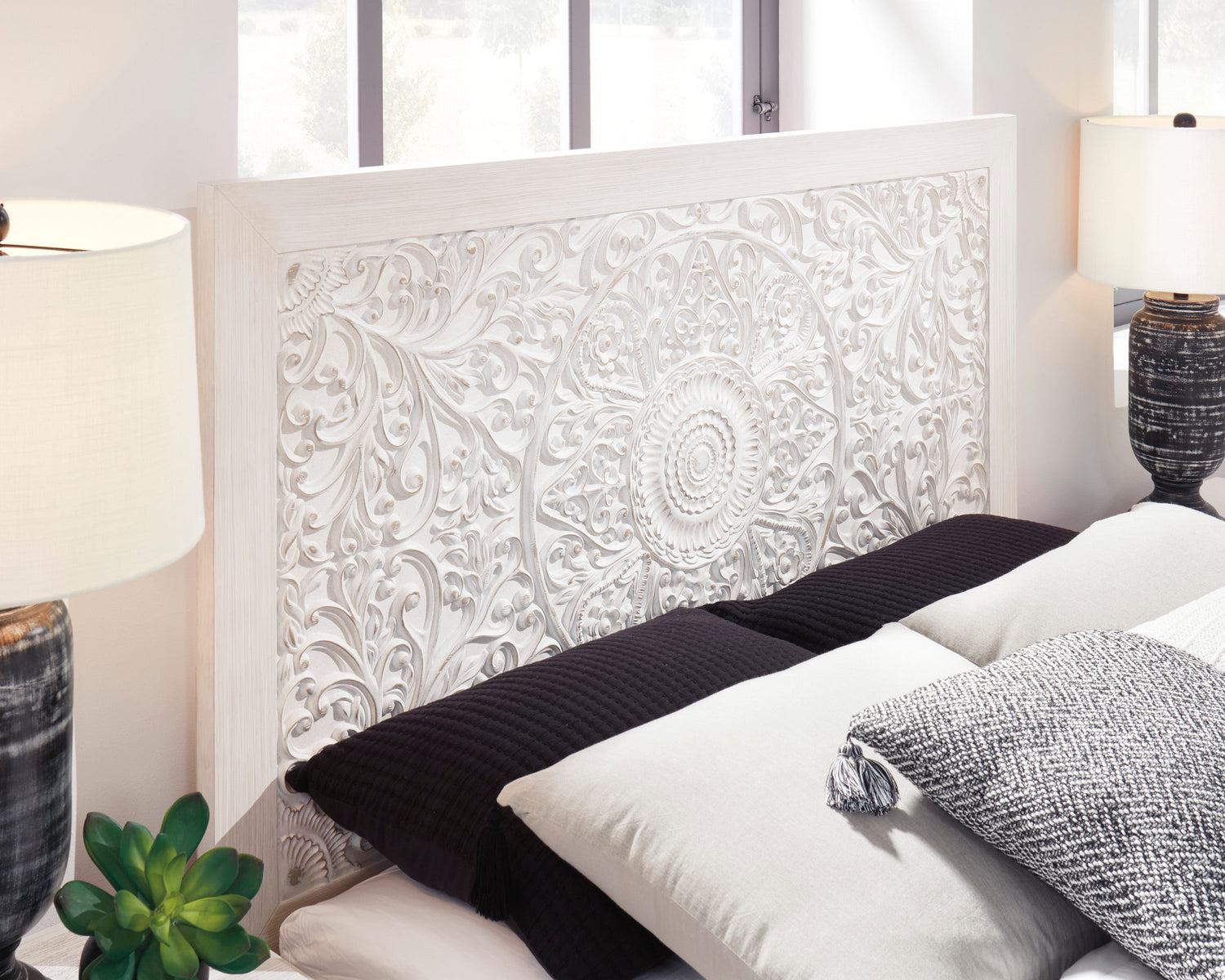 Paxberry Whitewash Panel Bedroom Set - SET | B181-54 | B181-57 | B181-31 | B181-36 - Bien Home Furniture & Electronics