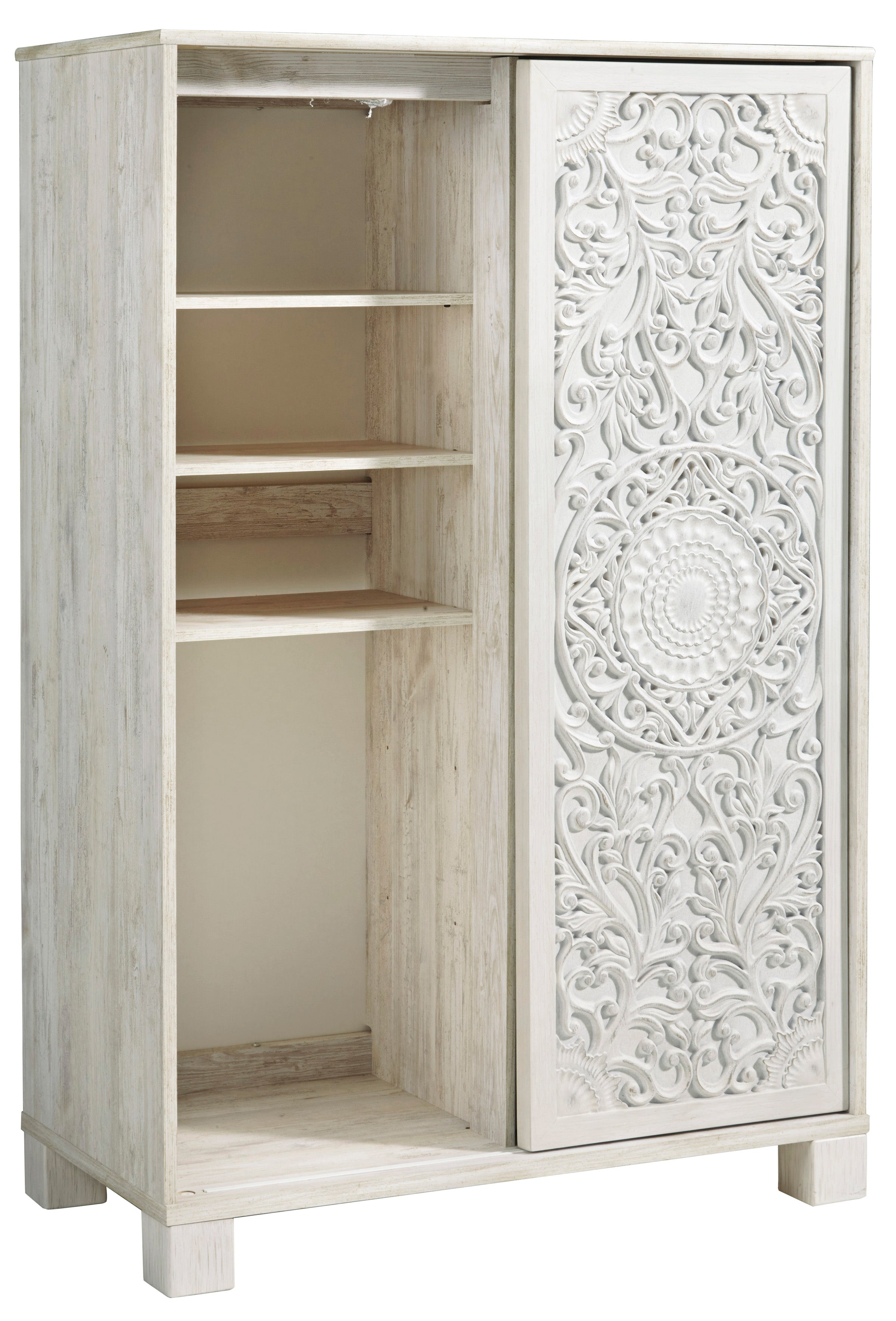 Paxberry Whitewash Panel Bedroom Set - SET | B181-54 | B181-57 | B181-31 | B181-36 - Bien Home Furniture & Electronics