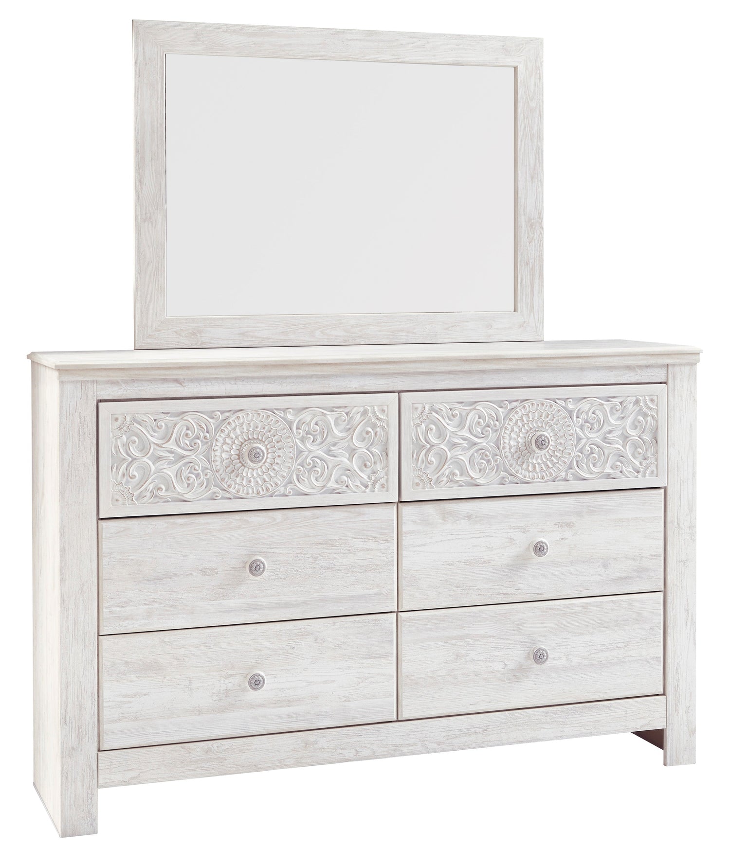 Paxberry Whitewash Panel Bedroom Set - SET | B181-54 | B181-57 | B181-31 | B181-36 - Bien Home Furniture & Electronics