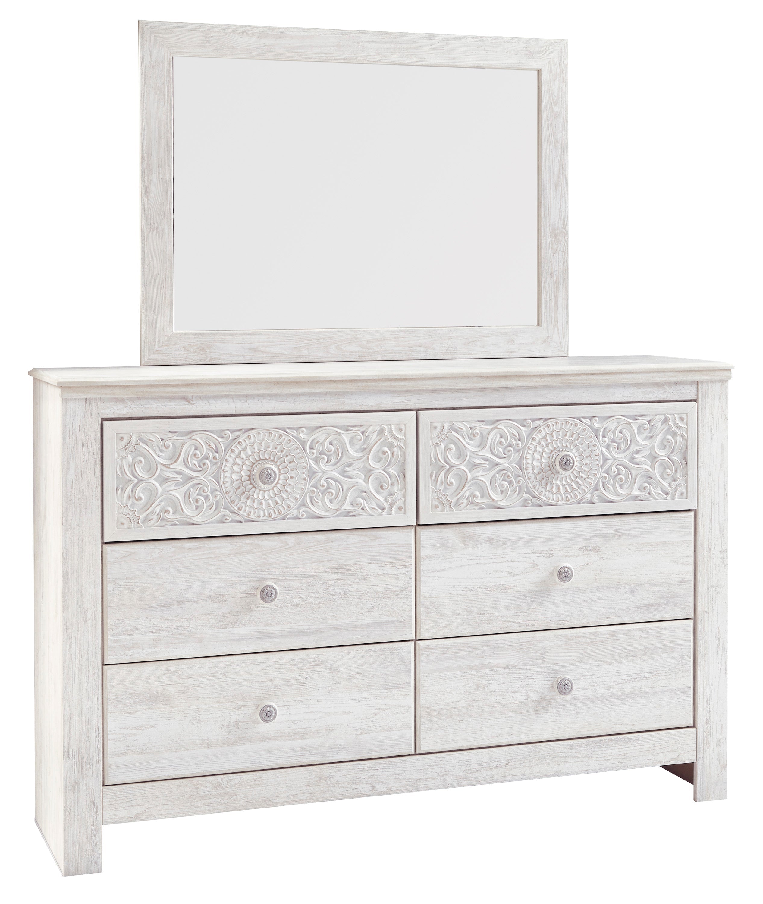 Paxberry Whitewash Panel Bedroom Set - SET | B181-54 | B181-57 | B181-31 | B181-36 - Bien Home Furniture & Electronics