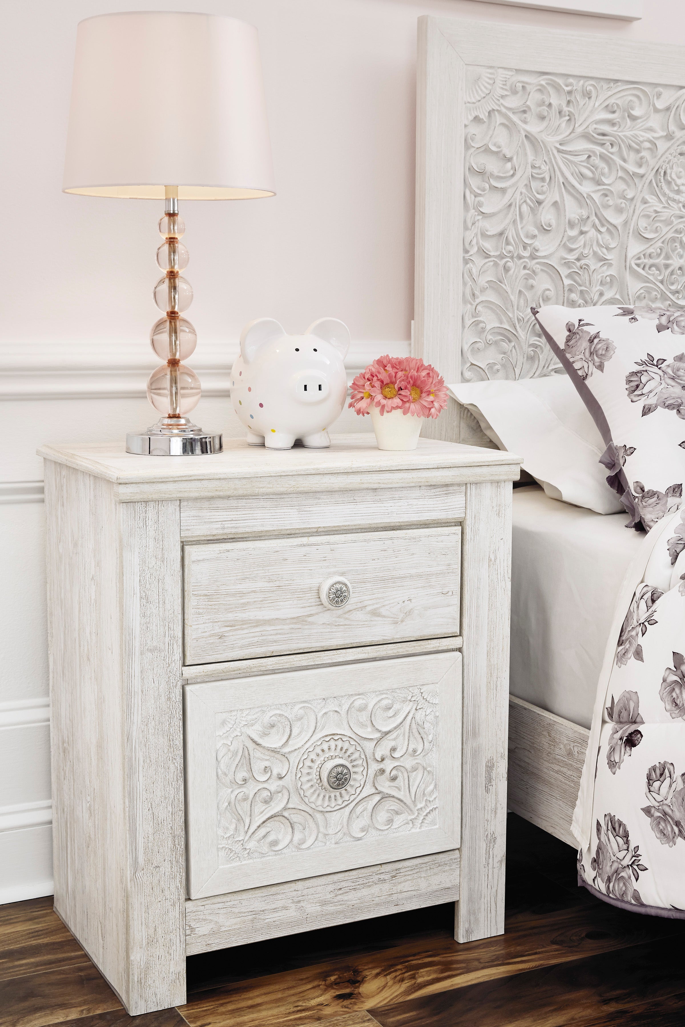 Paxberry Whitewash Panel Bedroom Set - SET | B181-54 | B181-57 | B181-31 | B181-36 - Bien Home Furniture & Electronics