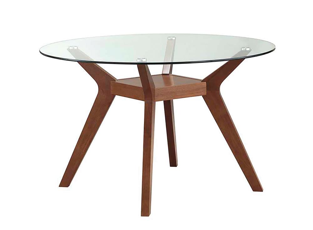 Paxton Nutmeg Dining Table Base - 122180 - Bien Home Furniture &amp; Electronics