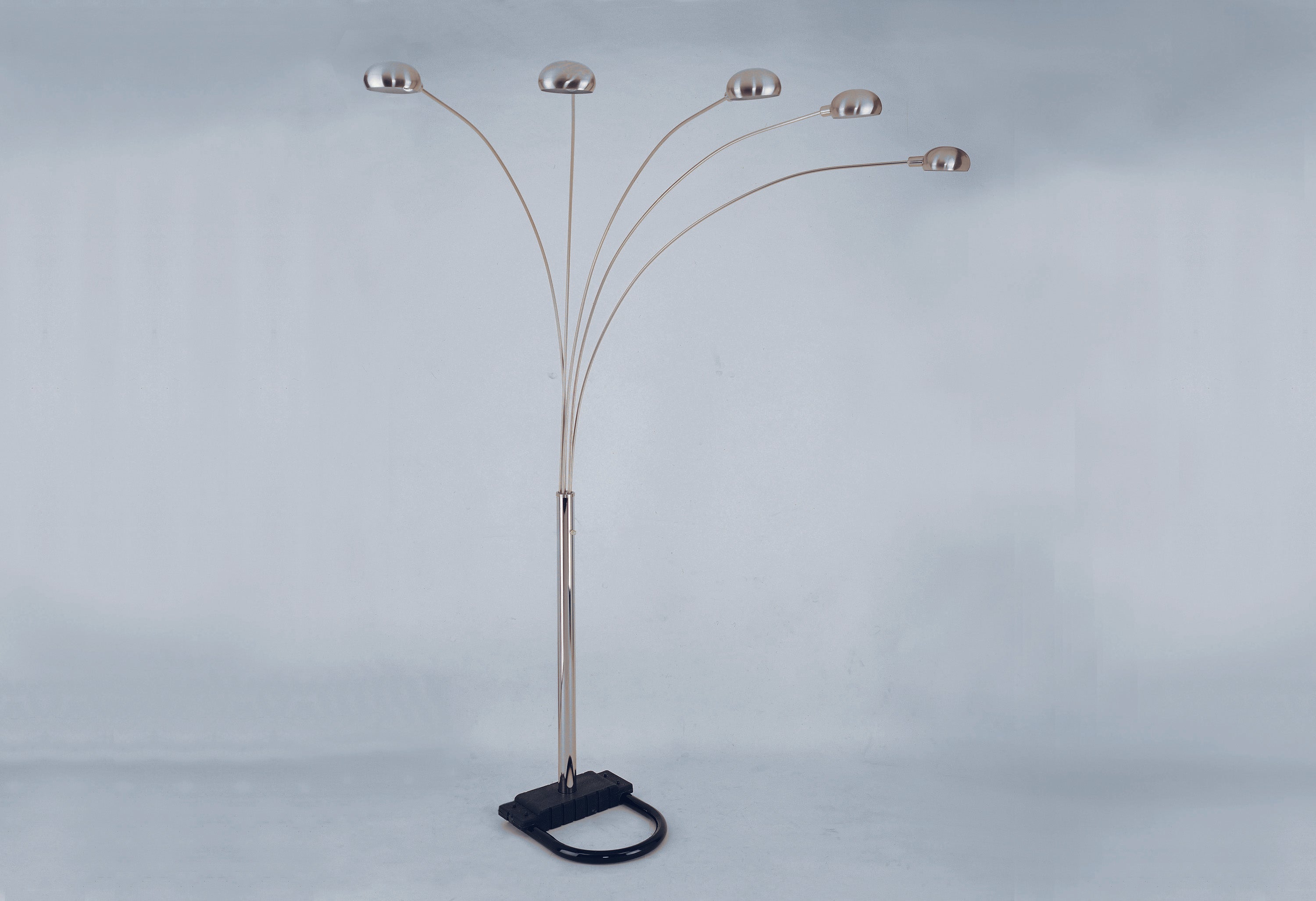 Peacock Arc Pewter 82" Floor Lamp - 4888B-PEW-F - Bien Home Furniture & Electronics