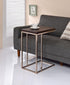 Pedro Chestnut/Chrome Expandable Top Accent Table - 902932 - Bien Home Furniture & Electronics