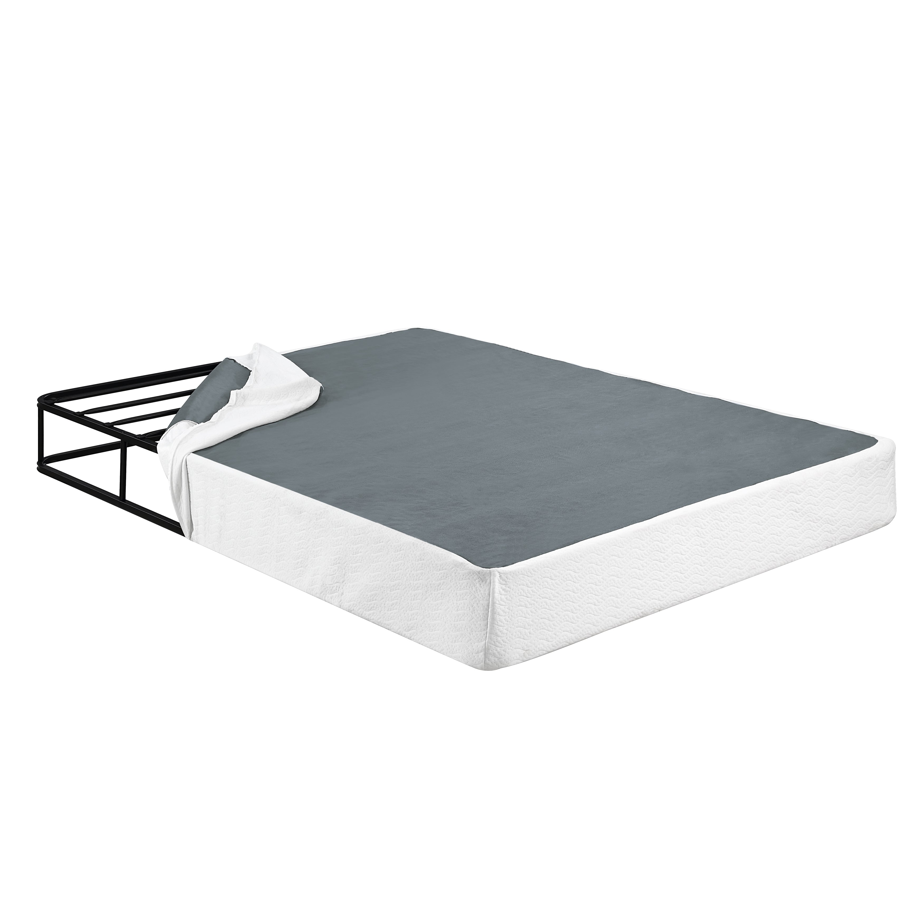 Perrin White California King Mattress Foundation - MF-850CK - Bien Home Furniture &amp; Electronics