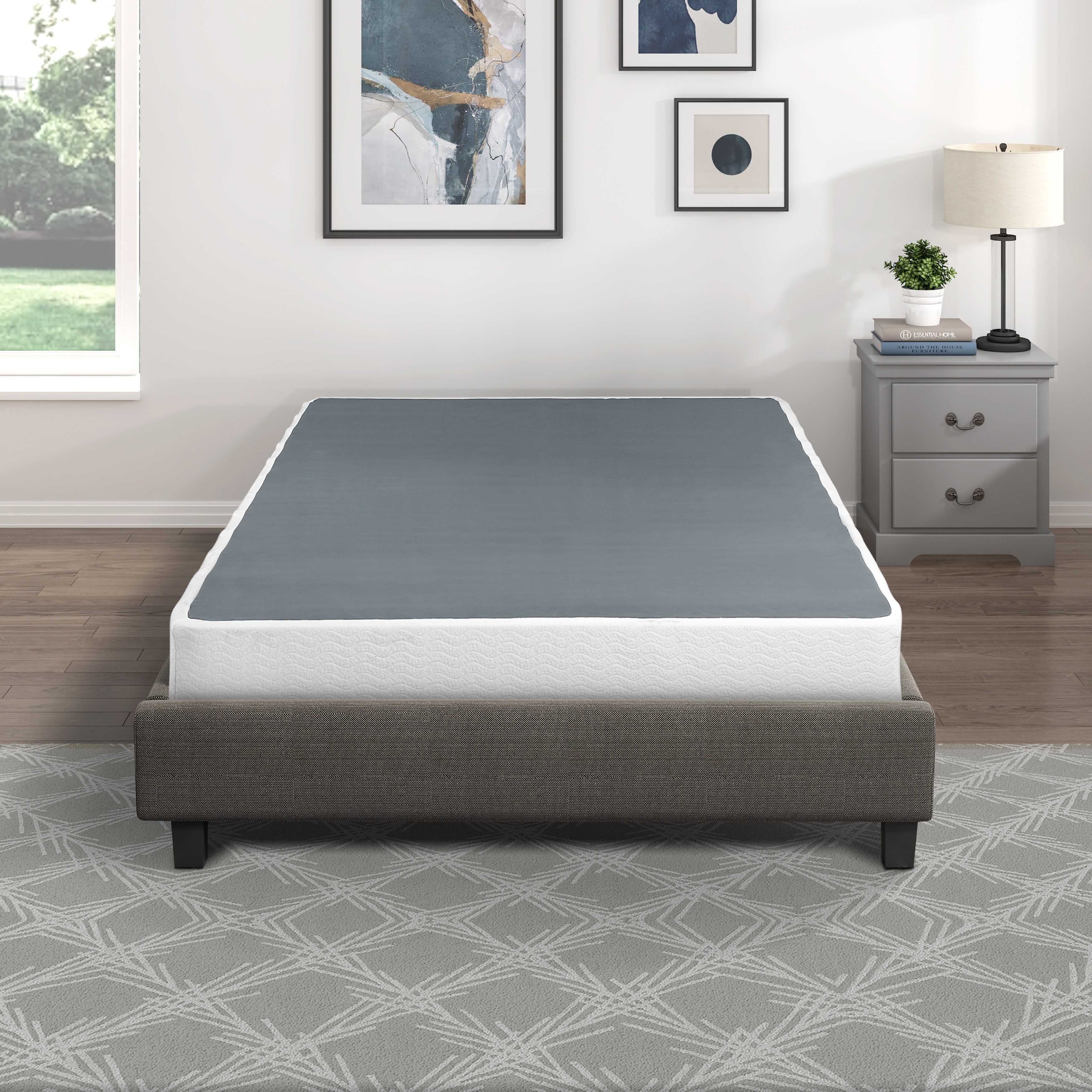 Perrin White California King Mattress Foundation - MF-850CK - Bien Home Furniture &amp; Electronics